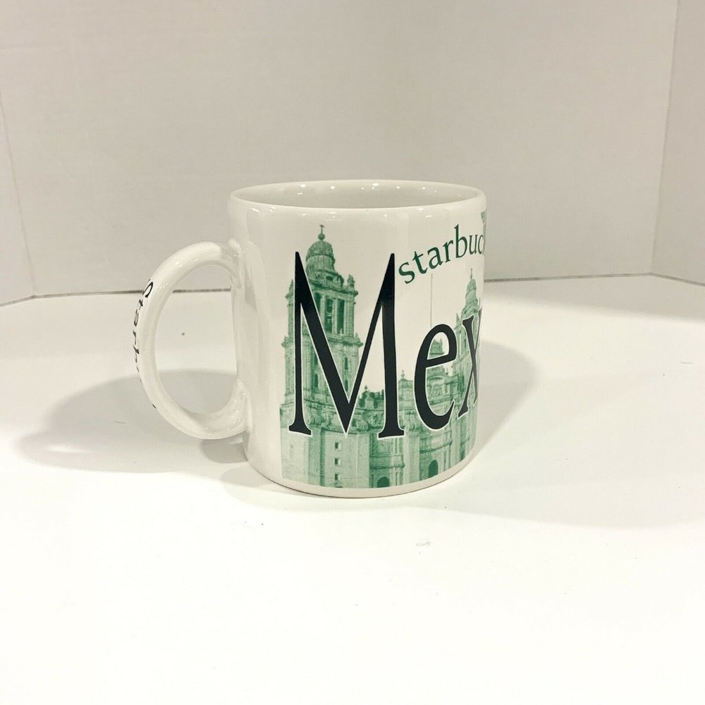 Starbucks Mexico City Collectors Series Coffee Cup Mug 18 fl oz 2007 Green